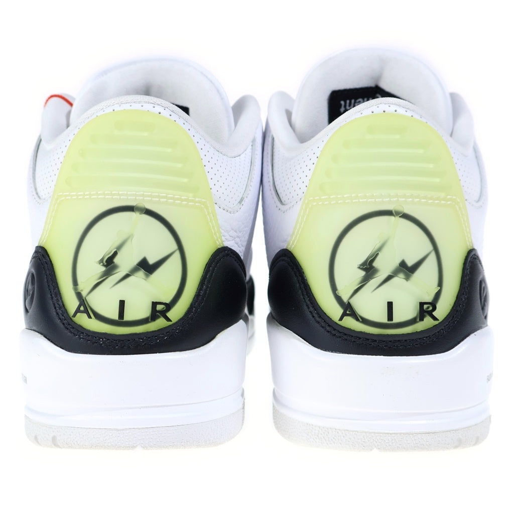 NIKE(ナイキ) ×fragment design AIR JORDAN3 RETRO SP フラグメントデザイン エアジョーダン レトロ ミッドカットスニーカー ホワイト/ブラック US9/27cm DA3595-100