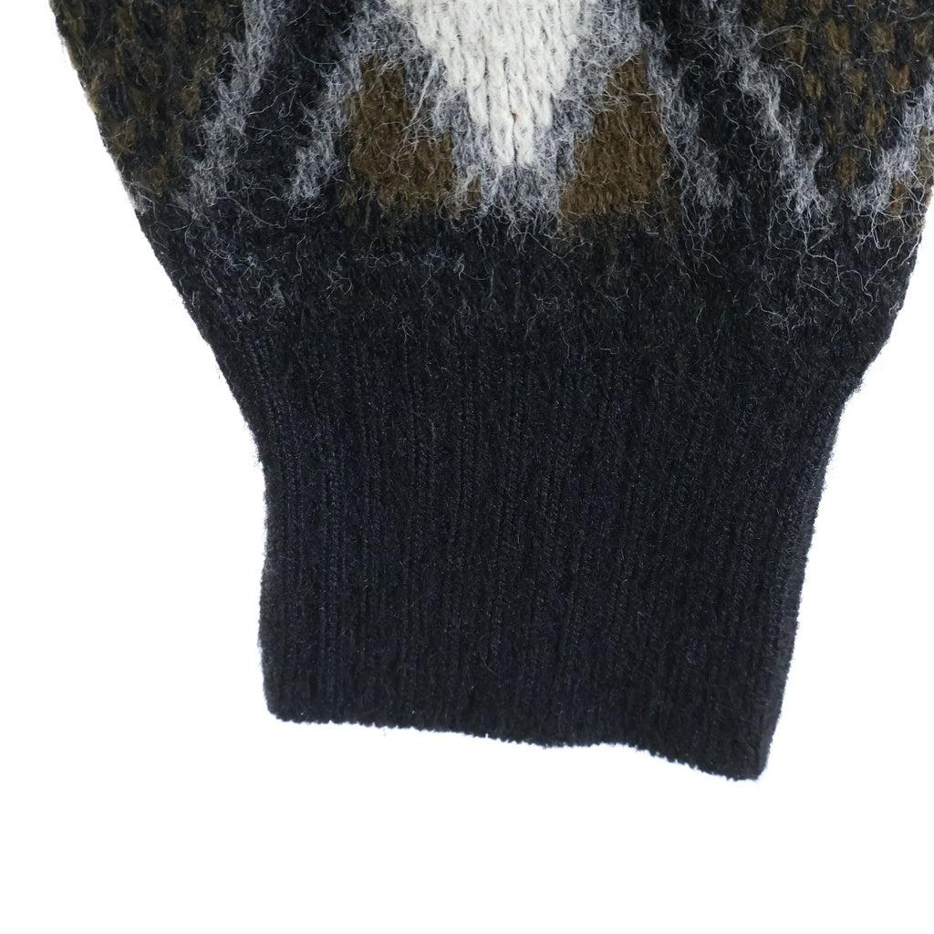 VINTAGE(ヴィンテージ) 60S VINTAGE ARROW ARGYLE ACRYL KNIT CARDIGAN ヴィンテージ アロー アーガイル柄 アクリルニットカーディガン ブラウン/ブラック