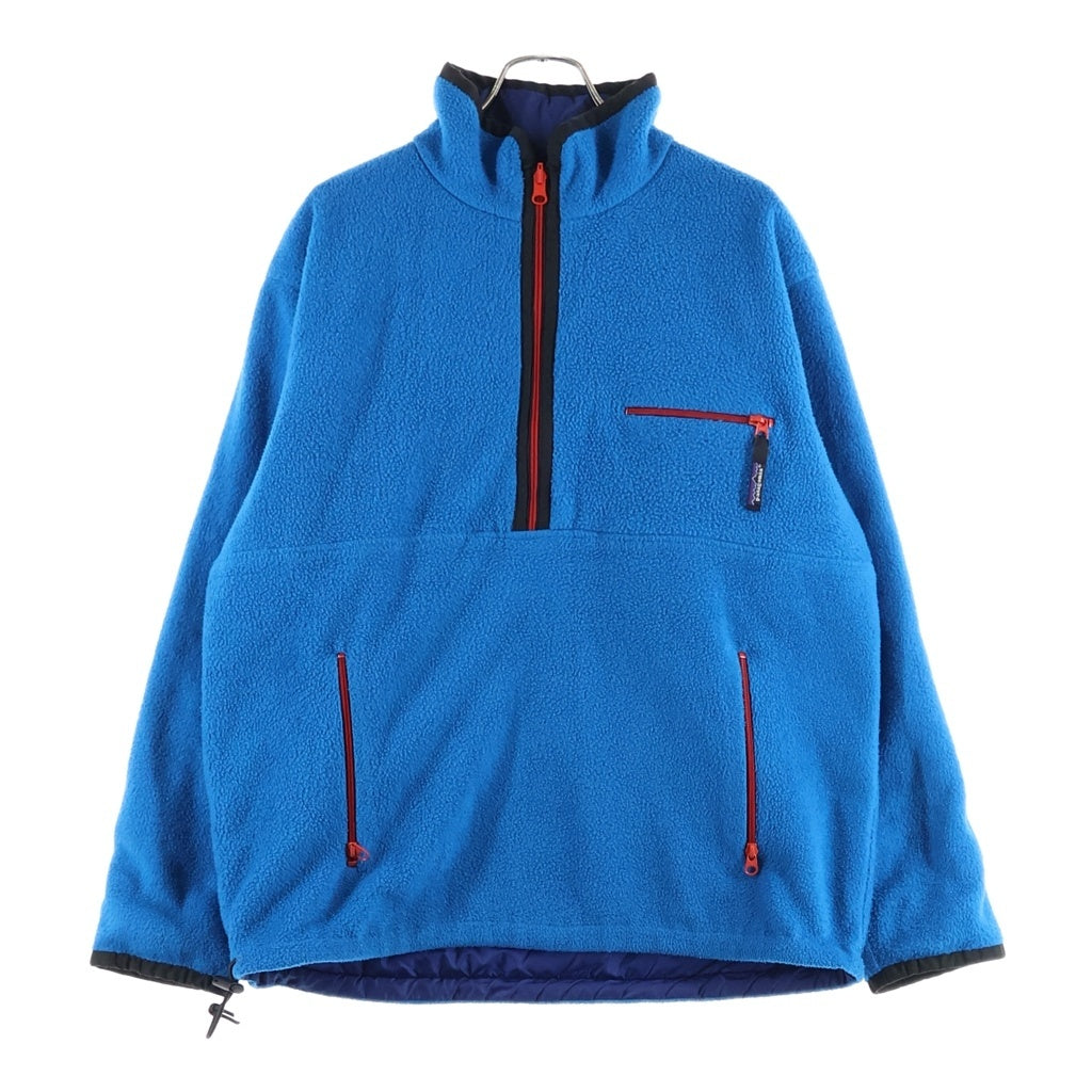 PATAGONIA(パタゴニア) 90S VINTAGE GLISSADE ヴィンテージ グリセード ナイロン フリース リバーシブル プルオーバージャケット ブルー