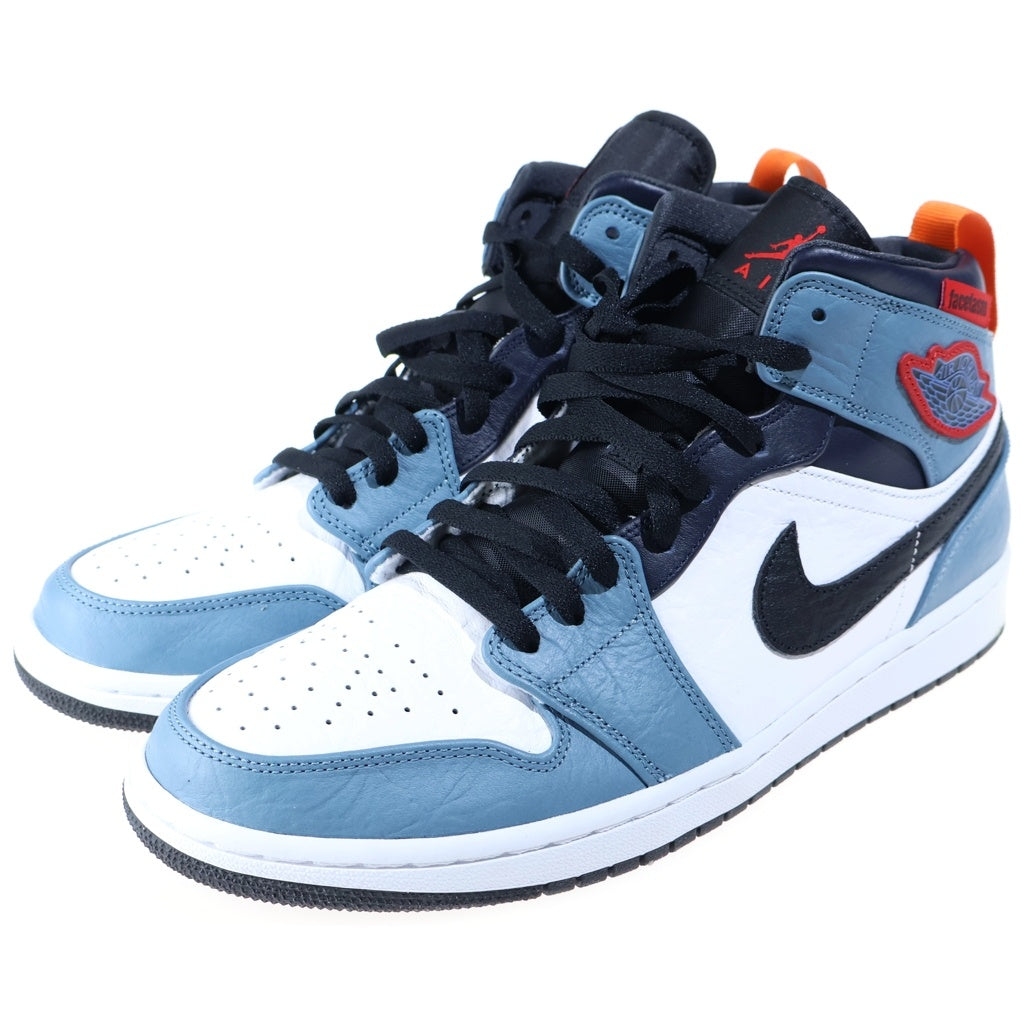 NIKE(ナイキ) ×FACETASM AIR JORDAN 1 MID SE FRLS APLA ファセッタズム エアジョーダン1 フィアレス ミッドカットスニーカー ホワイト/ネイビー US10.5/28.5cm CU2802-100