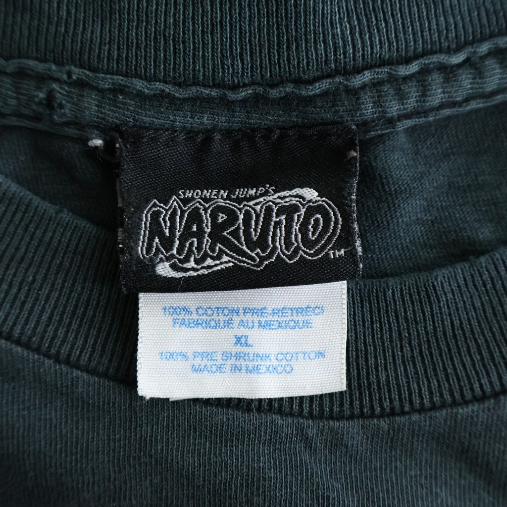 VINTAGE(ヴィンテージ) 00S VINTAGE NARUTO KAKASHI TEE ヴィンテージ ナルト はたけカカシ フロントプリントTシャツ 半袖クルーネックカットソー ブラック