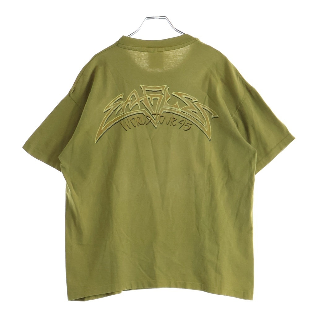 VINTAGE(ヴィンテージ) 90S VINTAGE EAGLES HELL FREEZES OVER GIANT BY ANVIL ヴィンテージ イーグルス 両面プリントTシャツ 半袖クルーネックカットソー オリーブ