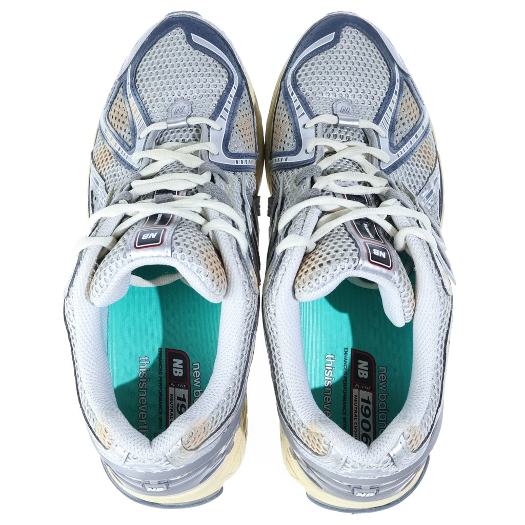 New Balance(ニューバランス) ×thisisneverthat ディスイズネバーザット ヴィンテージ加工 メッシュ ローカットスニーカー グレー US10.5/28.5cm M1906RTI