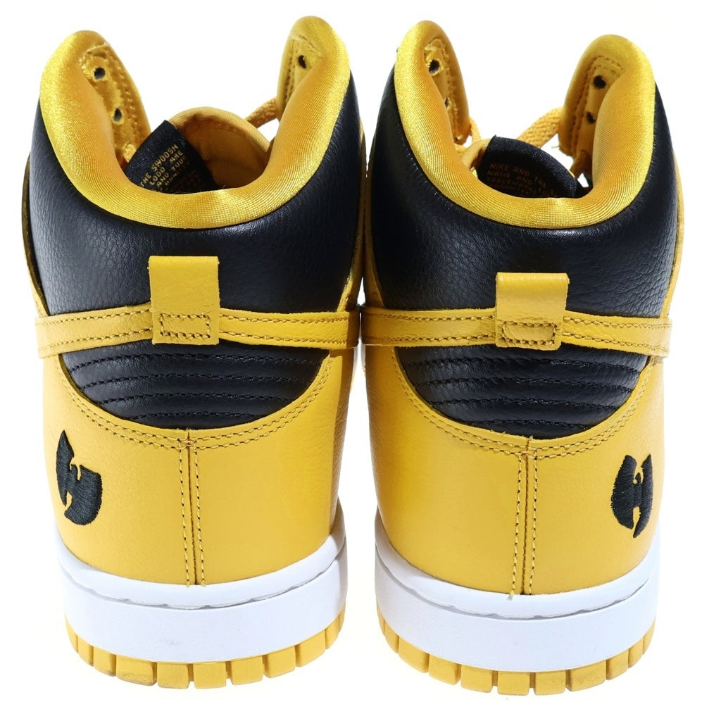 NIKE(ナイキ) ×Wu-Tang Clan DUNK HIGH RETRO PRM BLACK AND POLLEN ウータンクラン ダンク レトロ ハイカットスニーカー イエロー/ブラック US10.5/28.5cm HJ4320-001