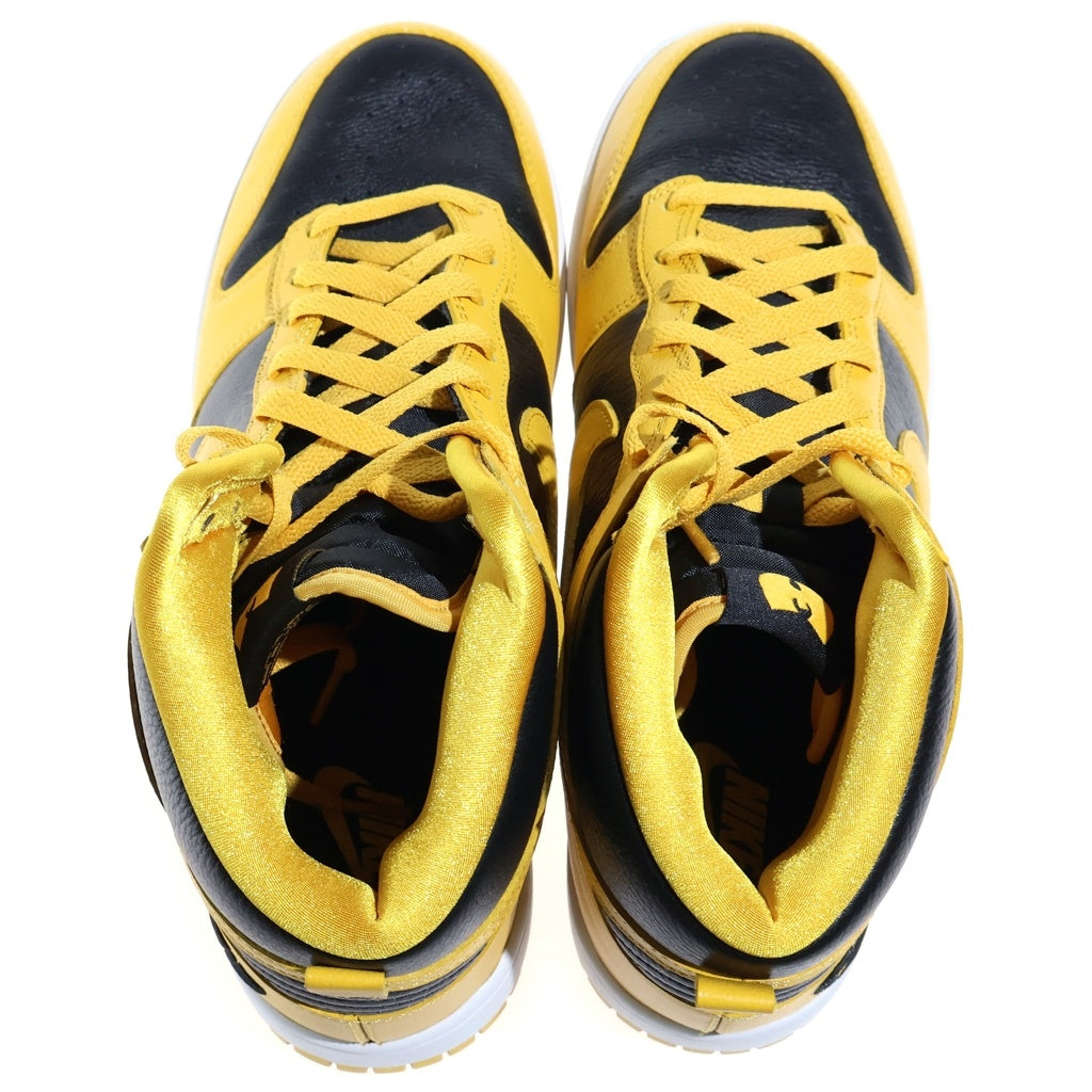 NIKE(ナイキ) ×Wu-Tang Clan DUNK HIGH RETRO PRM BLACK AND POLLEN ウータンクラン ダンク レトロ ハイカットスニーカー イエロー/ブラック US10.5/28.5cm HJ4320-001
