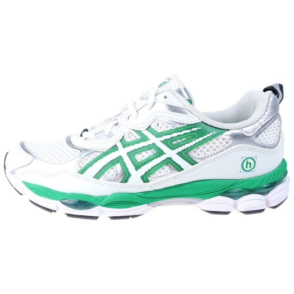 ASICS(アシックス) ×Hidden NY GEL-NYC ヒドゥンNY ゲル メッシュ ローカットスニーカー ホワイト/グリーン US10/28cm 1201B001