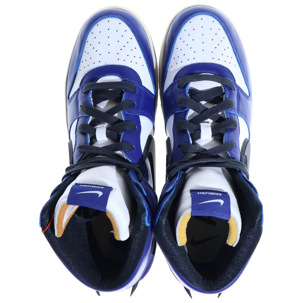NIKE(ナイキ) ×AMBUSH DUNK HIGH DEEP ROYAL アンブッシュ ダンク ディープロイヤル ハイカットスニーカー ブルー/ホワイト US10/28cm CU7544-400