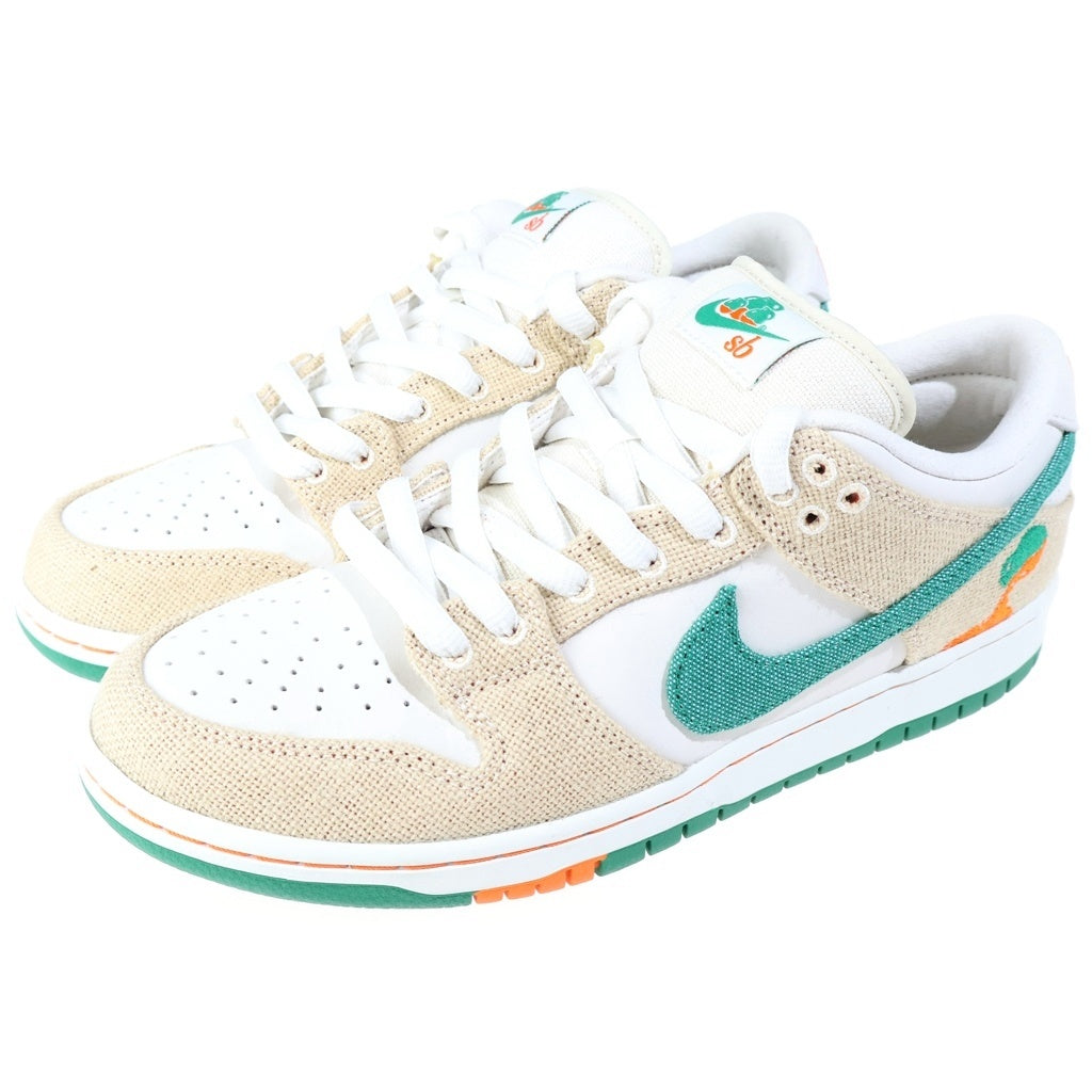 NIKE(ナイキ) ×Jarritos DUNK LOW PHANTOM AND MALACHITE ハリトス ダンク ファントムアンドマラカイト ローカットスニーカー ベージュ/グリーン US10/28cm FD0860-001
