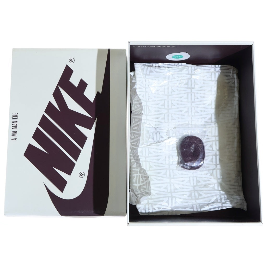 NIKE(ナイキ) ×A MA MANIERE AIR JORDAN 1 RETRO HIGH OG SAIL AND BURGUNDY アママニエール エアジョーダン レトロ ハイカットスニーカー US10.5/28.5cm DO7097-100