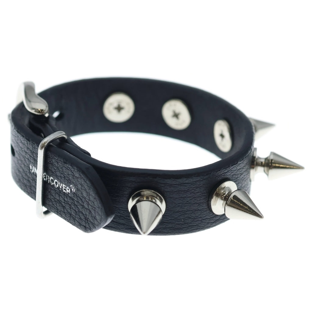 UNDERCOVER(アンダーカバー) 25SS SPIKED LEATHER BRACELET スパイク レザーブレスレット ブラック/シルバー UP1E4A04