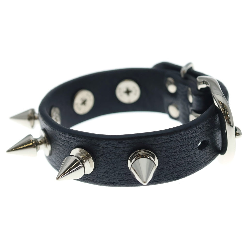 UNDERCOVER(アンダーカバー) 25SS SPIKED LEATHER BRACELET スパイク レザーブレスレット ブラック/シルバー UP1E4A04