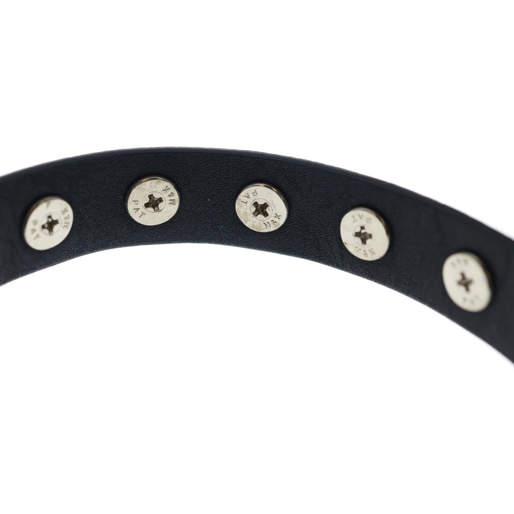 UNDERCOVER(アンダーカバー) 25SS SPIKED LEATHER BRACELET スパイク レザーブレスレット ブラック/シルバー UP1E4A04