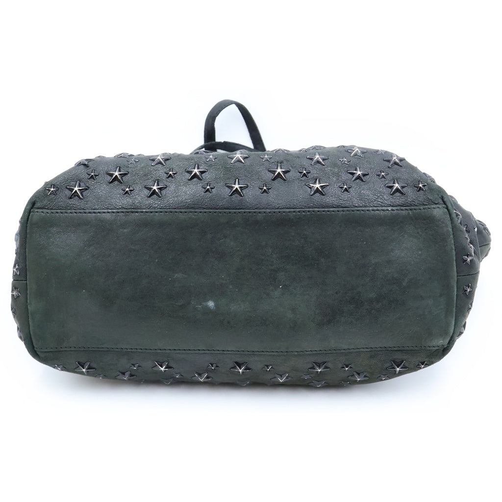 JIMMY CHOO(ジミーチュウ) SOFIA ソフィア レザー 星型スタッズ トートバッグ ブラック SOFIA/M レディース