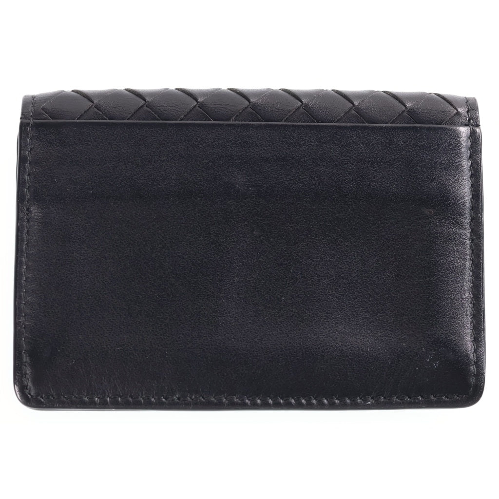 BOTTEGA VENETA(ボッテガヴェネタ) イントレチャート ロゴ刻印 レザーカードケース ブラック B06663860N レディース