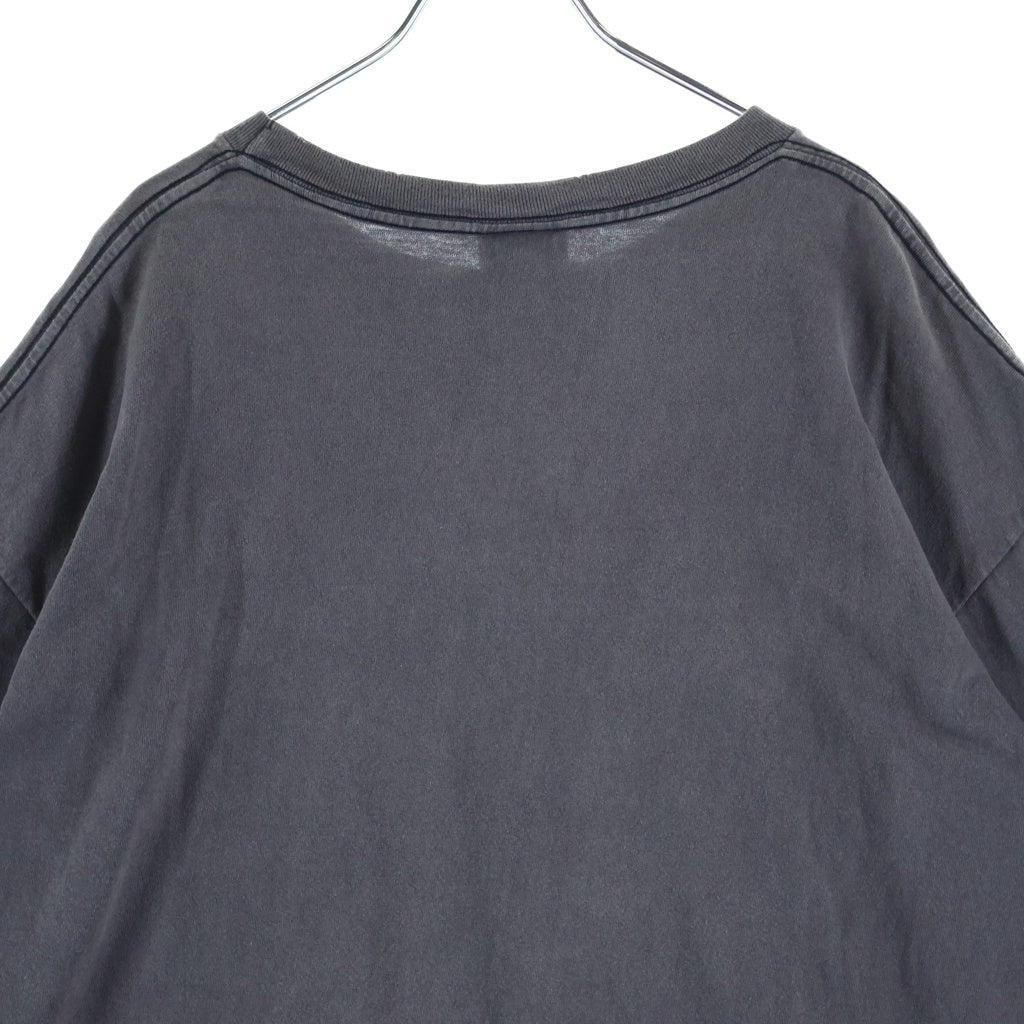 SAINT MICHAEL(セントマイケル) 24SS COLOFUL SAINT SS TEE カラフルロゴ プリント クルーネック半袖Tシャツ カットソー ブラック SM-YS8-0000-001