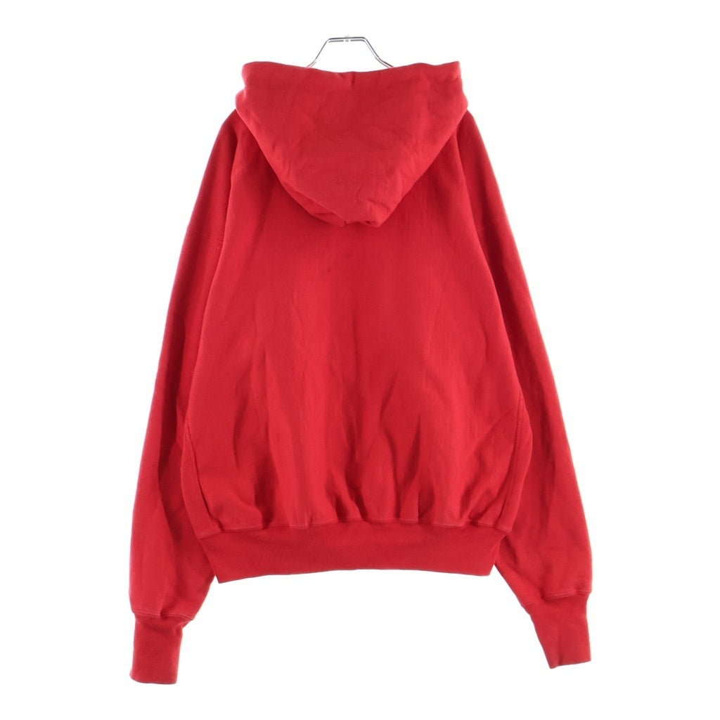 SAINT MICHAEL(セントマイケル) 24AW HOODIE ARCH SAINT アーチ フロントロゴプリント プルオーバーフーディー パーカー レッド SM-YS8-0000-038
