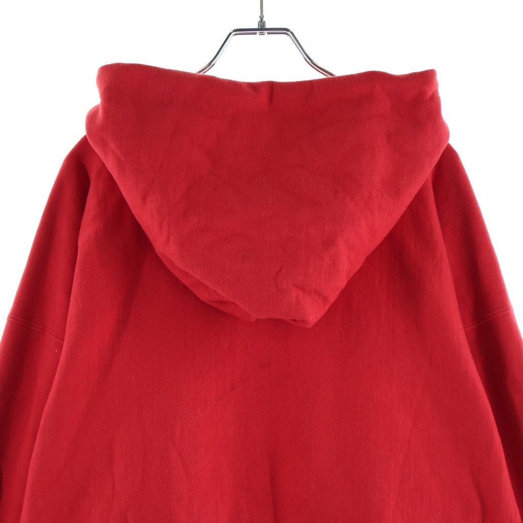 SAINT MICHAEL(セントマイケル) 24AW HOODIE ARCH SAINT アーチ フロントロゴプリント プルオーバーフーディー パーカー レッド SM-YS8-0000-038
