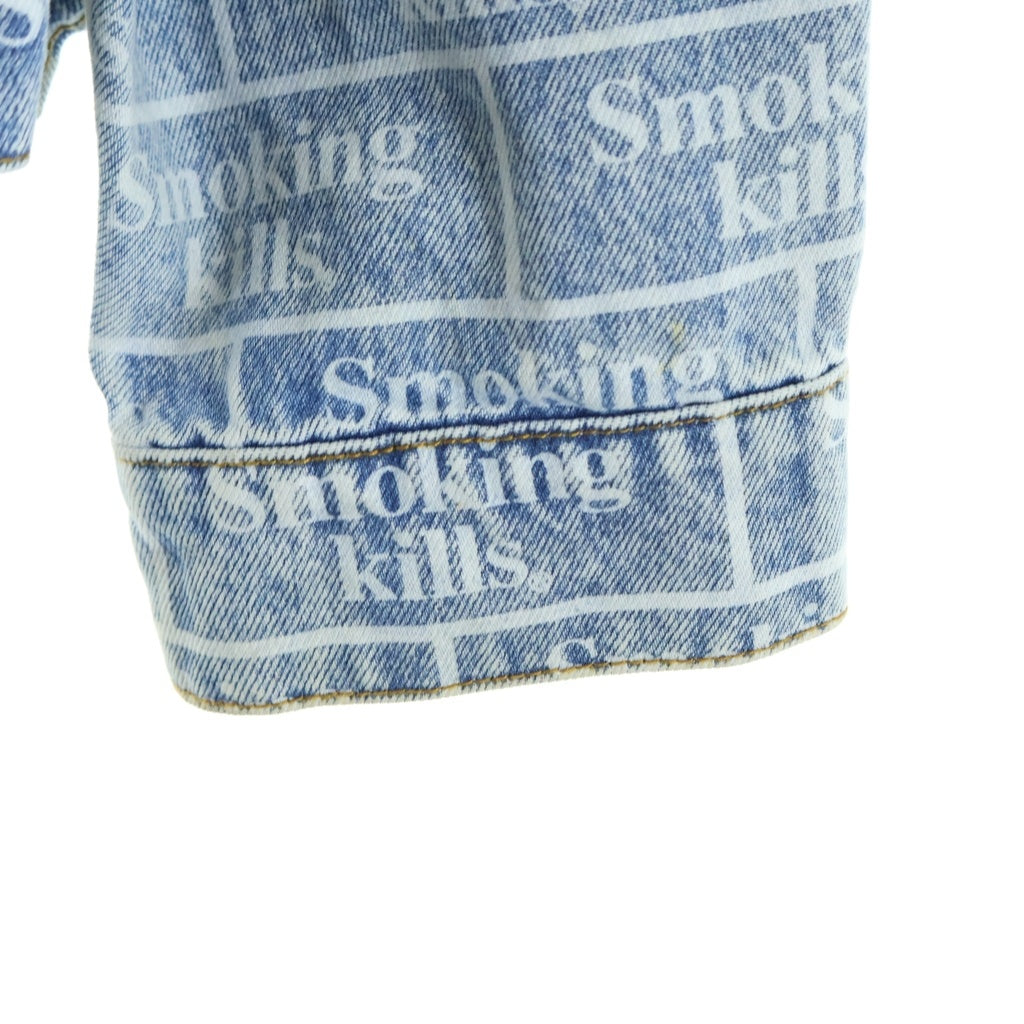 FR2(エフアールツー) SMOKING KILLS DENIM JACKET スモーキング キルズ デニムジャケット ライトブルー FRJ085