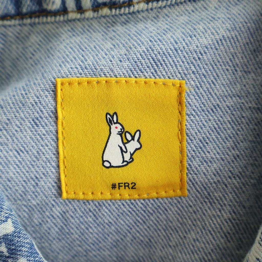 FR2(エフアールツー) SMOKING KILLS DENIM JACKET スモーキング キルズ デニムジャケット ライトブルー FRJ085
