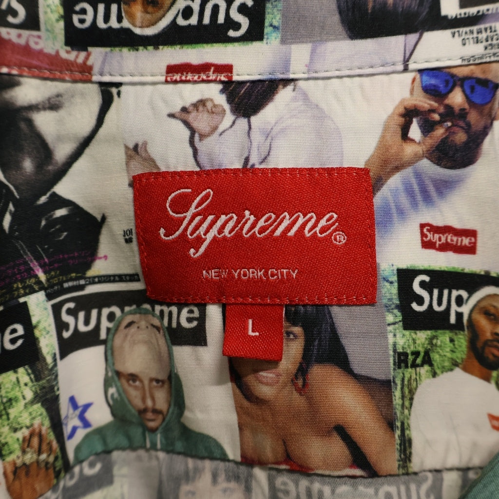 SUPREME(シュプリーム) 23SS Magazin S/S Shirt マガジン レーヨン 総柄 フロントポケット 半袖シャツ マルチ