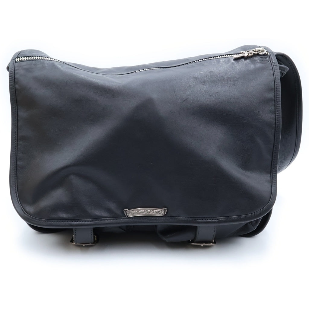 CHROME HEARTS(クロムハーツ) SOFT SHOULDER LARGE ソフトショルダーバッグ ガンスリンガーバックル プレーン ラージ ブラック レディース