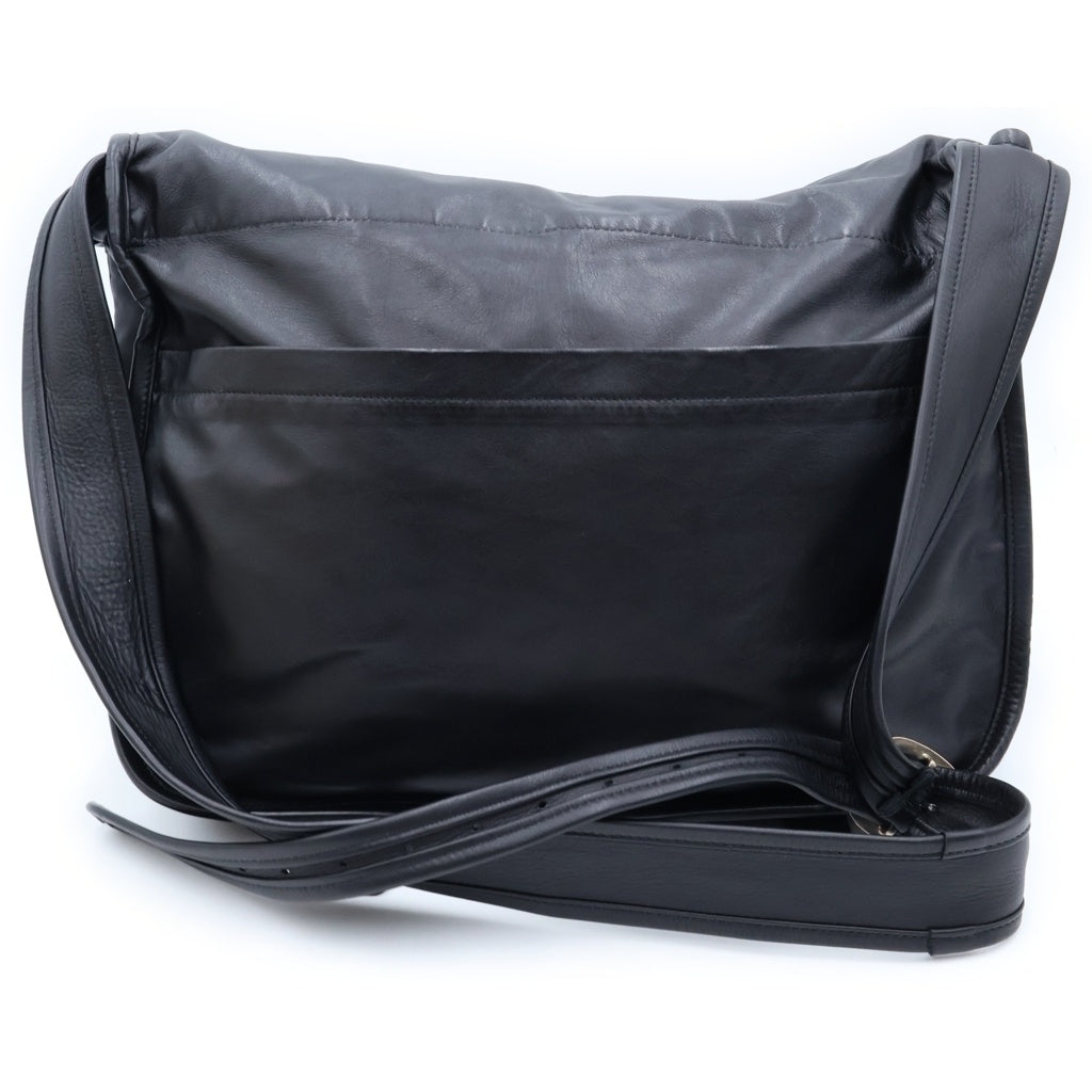 CHROME HEARTS(クロムハーツ) SOFT SHOULDER LARGE ソフトショルダーバッグ ガンスリンガーバックル プレーン ラージ ブラック レディース