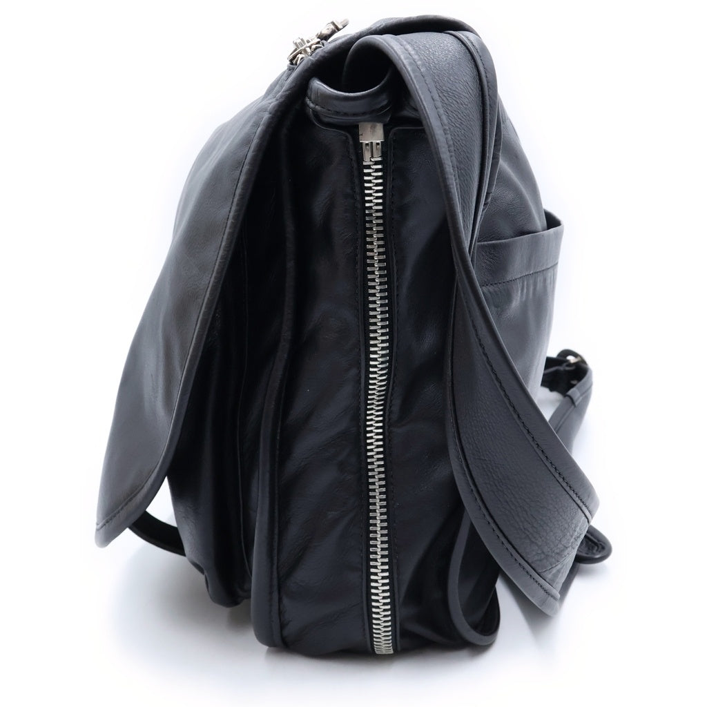 CHROME HEARTS(クロムハーツ) SOFT SHOULDER LARGE ソフトショルダーバッグ ガンスリンガーバックル プレーン ラージ ブラック レディース
