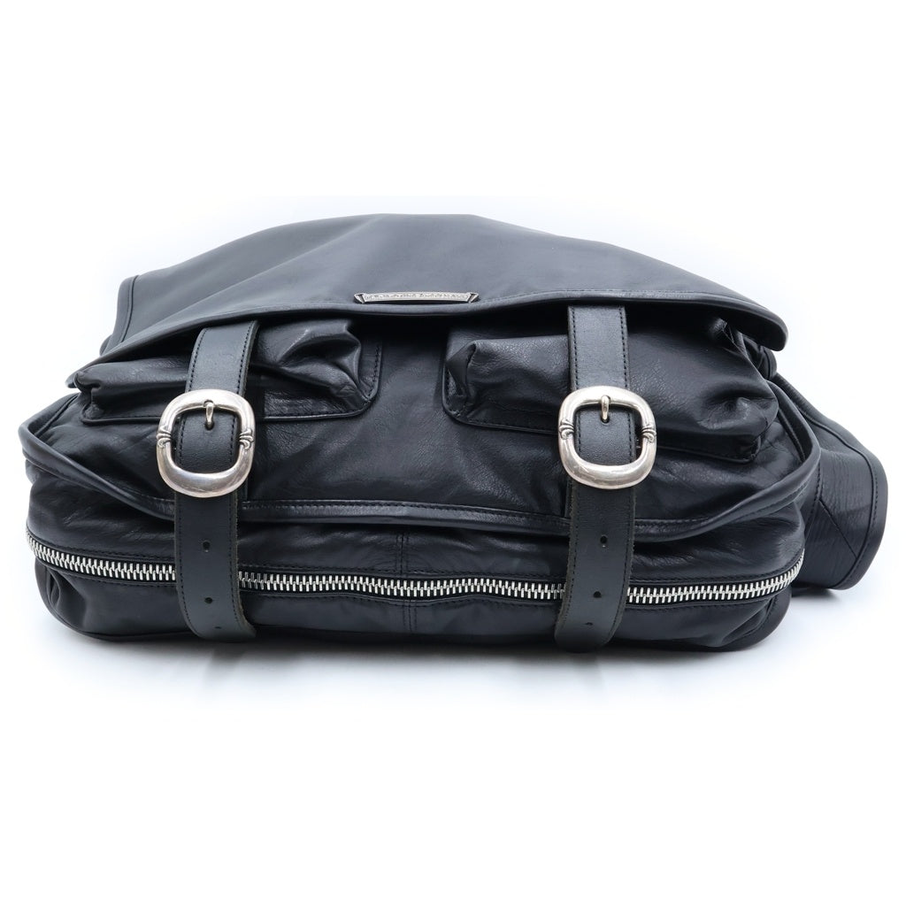 CHROME HEARTS(クロムハーツ) SOFT SHOULDER LARGE ソフトショルダーバッグ ガンスリンガーバックル プレーン ラージ ブラック レディース