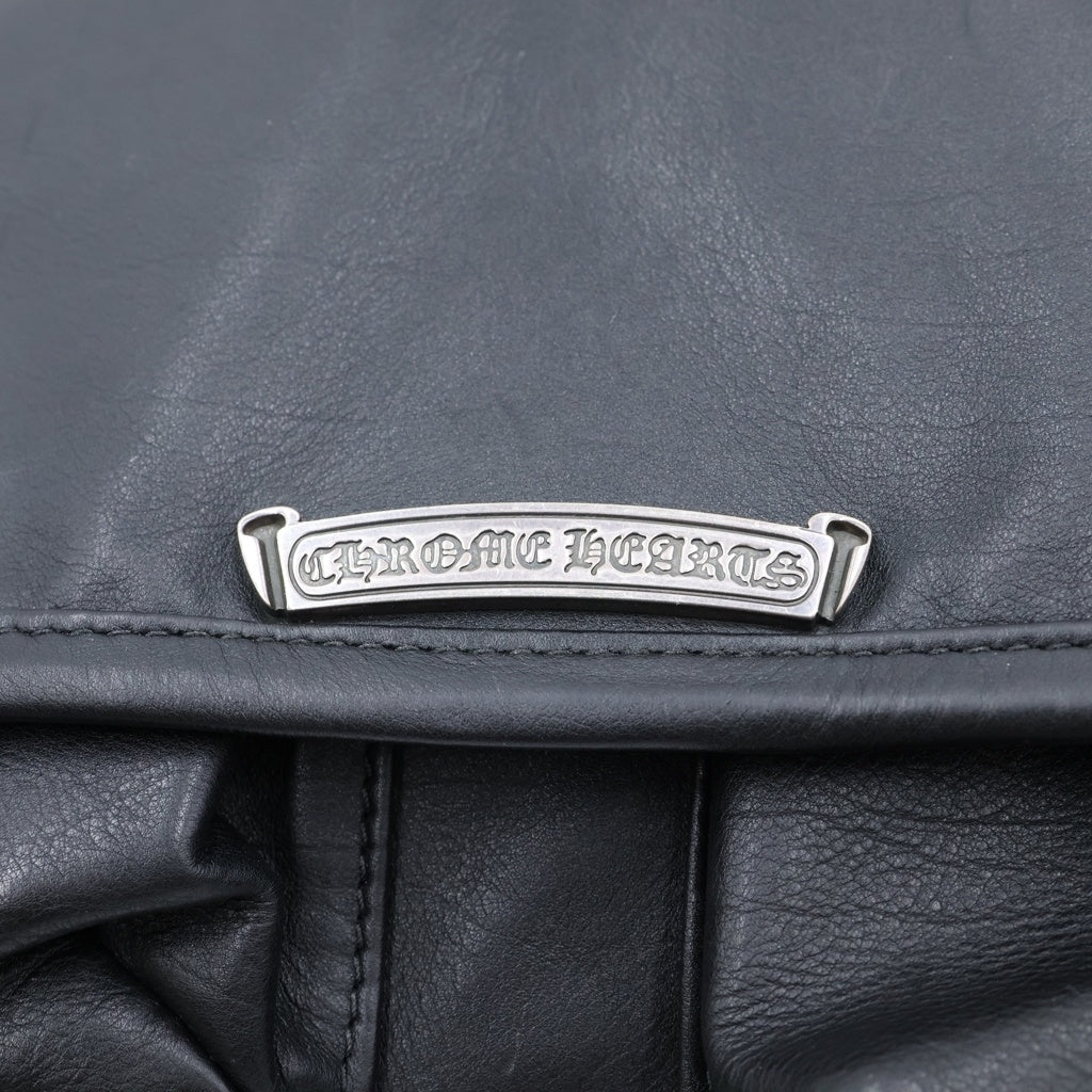 CHROME HEARTS(クロムハーツ) SOFT SHOULDER LARGE ソフトショルダーバッグ ガンスリンガーバックル プレーン ラージ ブラック レディース