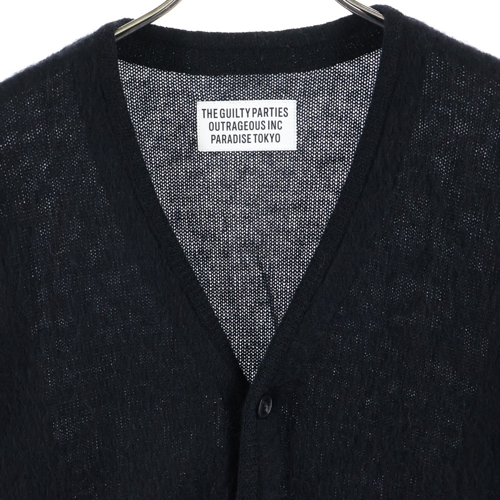 WACKO MARIA(ワコマリア) MOHAIR CARDIGAN モヘアカーディガン ブラック