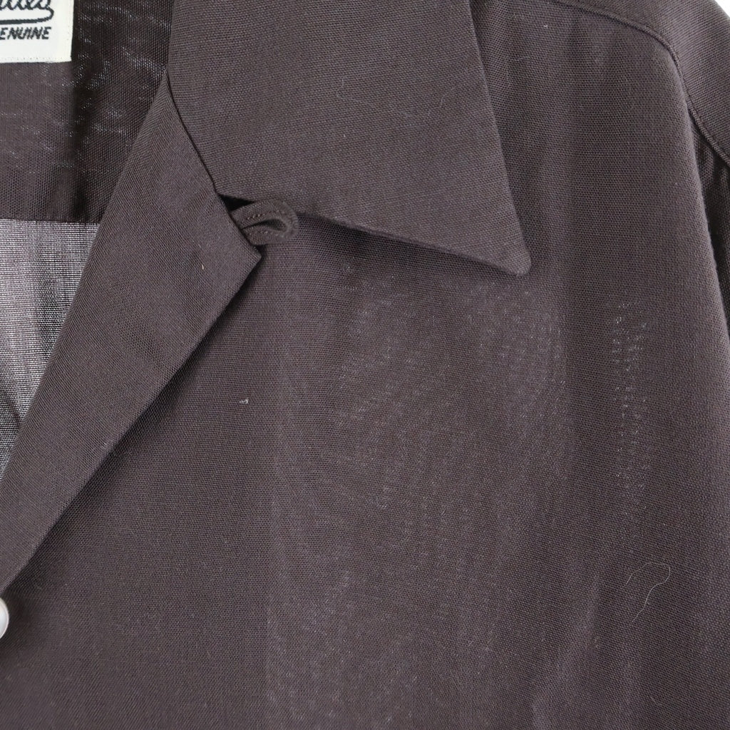 WACKO MARIA(ワコマリア) 50's SHIRT オープンカラーシャツ ブラウン