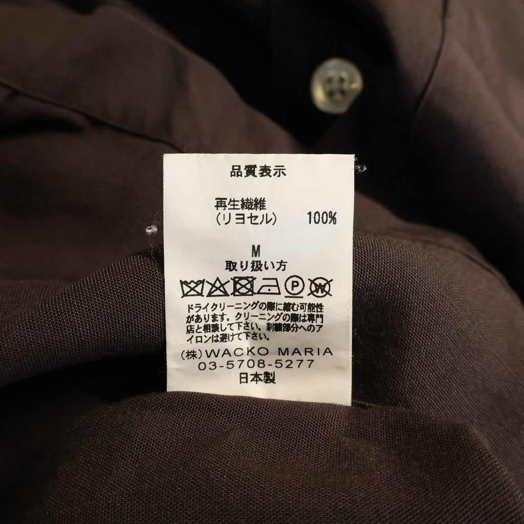 WACKO MARIA(ワコマリア) 50's SHIRT オープンカラーシャツ ブラウン