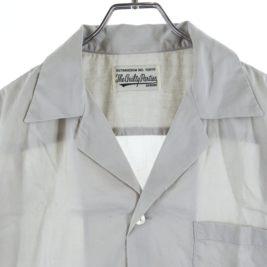 WACKO MARIA(ワコマリア) SOKTAS MAFIA SHIRT マフィアシャツ オープンカラー グレー