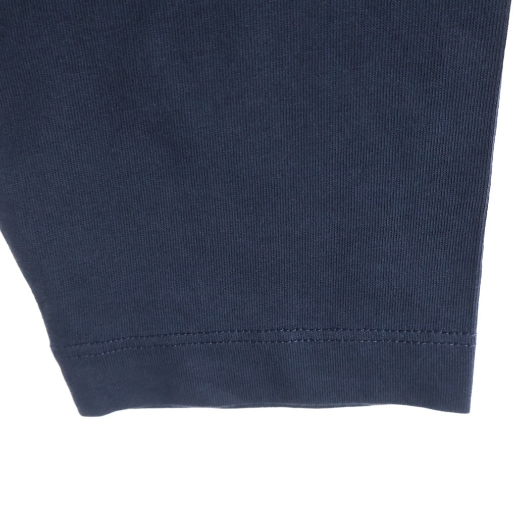 JIL SANDER(ジルサンダー) 26AW L/S T-SHIRTS オーガニックコットン ロゴエンブロイダリー クルーネック 長袖Tシャツ カットソー ネイビー J22GC0282