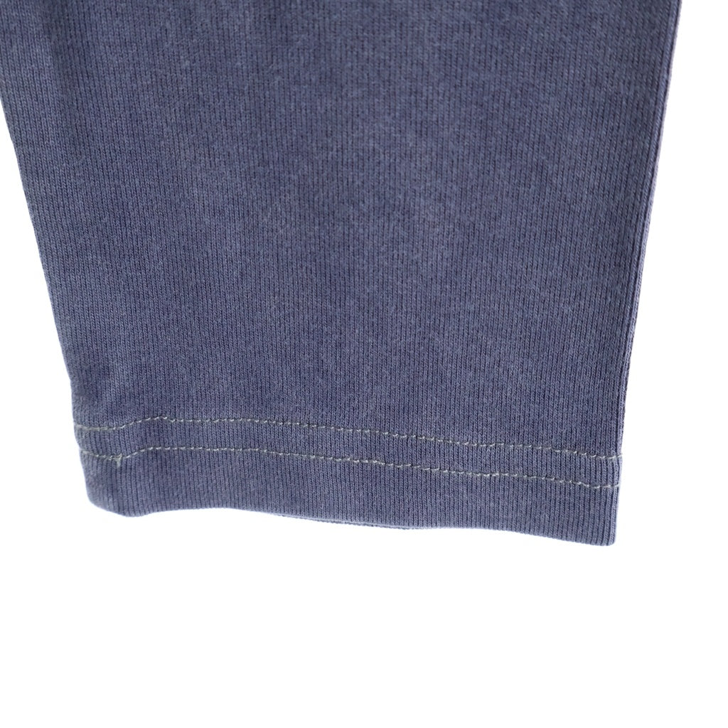 DIESEL(ディーゼル) T-MESH-BOXT-LS メッシュ ボクシー グラフィックプリント レイヤード クルーネック 長袖Tシャツ カットソー ブルー A19943
