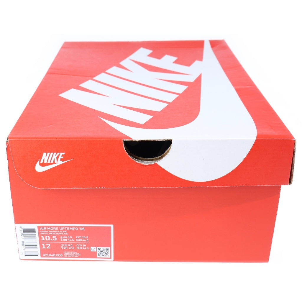 NIKE(ナイキ) AIR MORE UPTEMPO 96 エアモアアップテンポ96 ハイカットスニーカー レッド/ブラック US10.5/28.5cm 921948-600