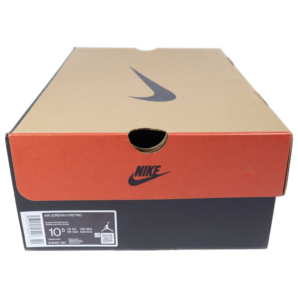 NIKE(ナイキ) AIR JORDAN 11 RETRO BRED エアジョーダン11 レトロ ブレッド ハイカットスニーカー ブラック/レッド US10.5/28.5cm 378037-061