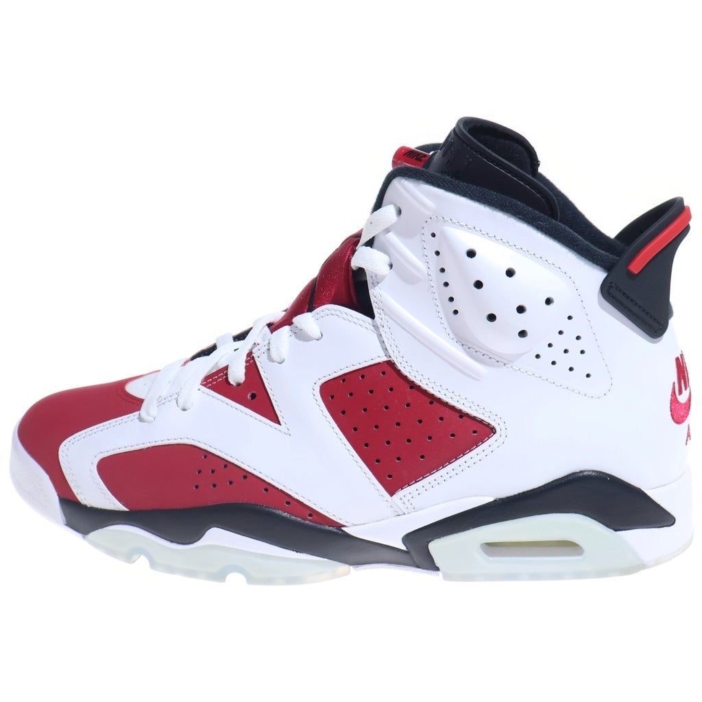 NIKE(ナイキ) AIR JORDAN 6 RETRO CARMINE エアジョーダン6 カーマイン ハイカットスニーカー ホワイト/レッド US10.5/28.5cm CT8529-106