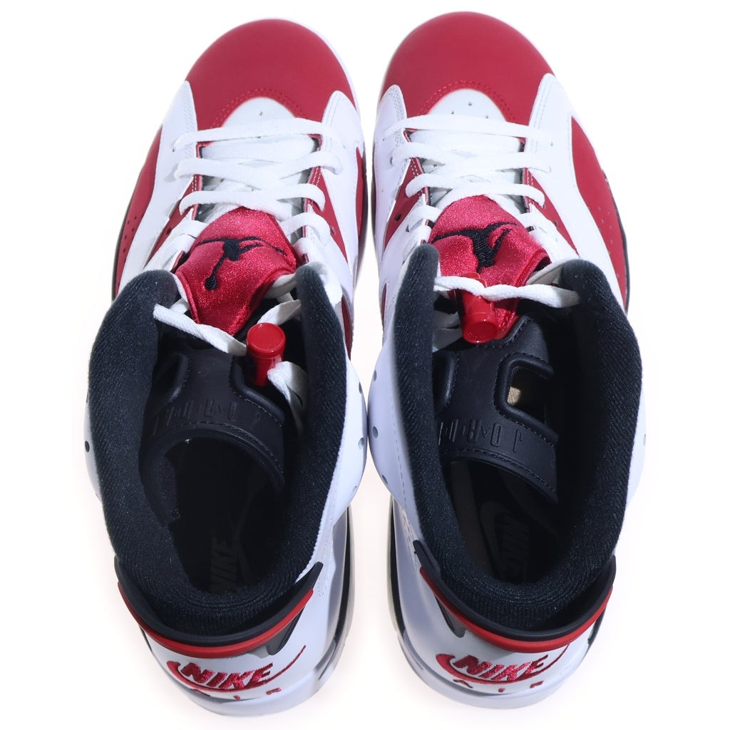 NIKE(ナイキ) AIR JORDAN 6 RETRO CARMINE エアジョーダン6 カーマイン ハイカットスニーカー ホワイト/レッド US10.5/28.5cm CT8529-106