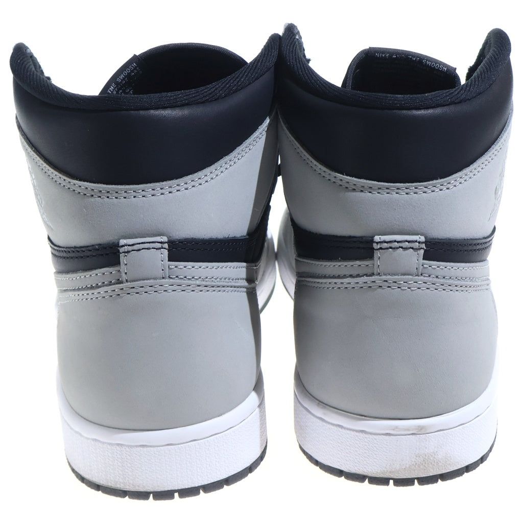 NIKE(ナイキ) AIR JORDAN 1 RETRO HIGH OG SHADOW 2.0 エアジョーダン1 レトロ シャドウ ハイカットスニーカー グレー/ブラック US10.5/28.5cm 555088-035