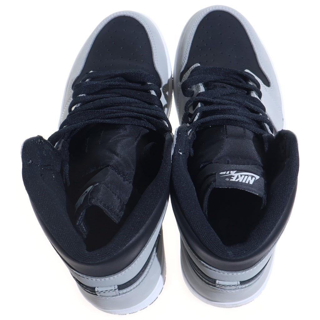 NIKE(ナイキ) AIR JORDAN 1 RETRO HIGH OG SHADOW 2.0 エアジョーダン1 レトロ シャドウ ハイカットスニーカー グレー/ブラック US10.5/28.5cm 555088-035