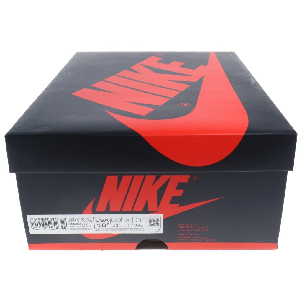 NIKE(ナイキ) AIR JORDAN 1 RETRO HIGH OG SHADOW 2.0 エアジョーダン1 レトロ シャドウ ハイカットスニーカー グレー/ブラック US10.5/28.5cm 555088-035