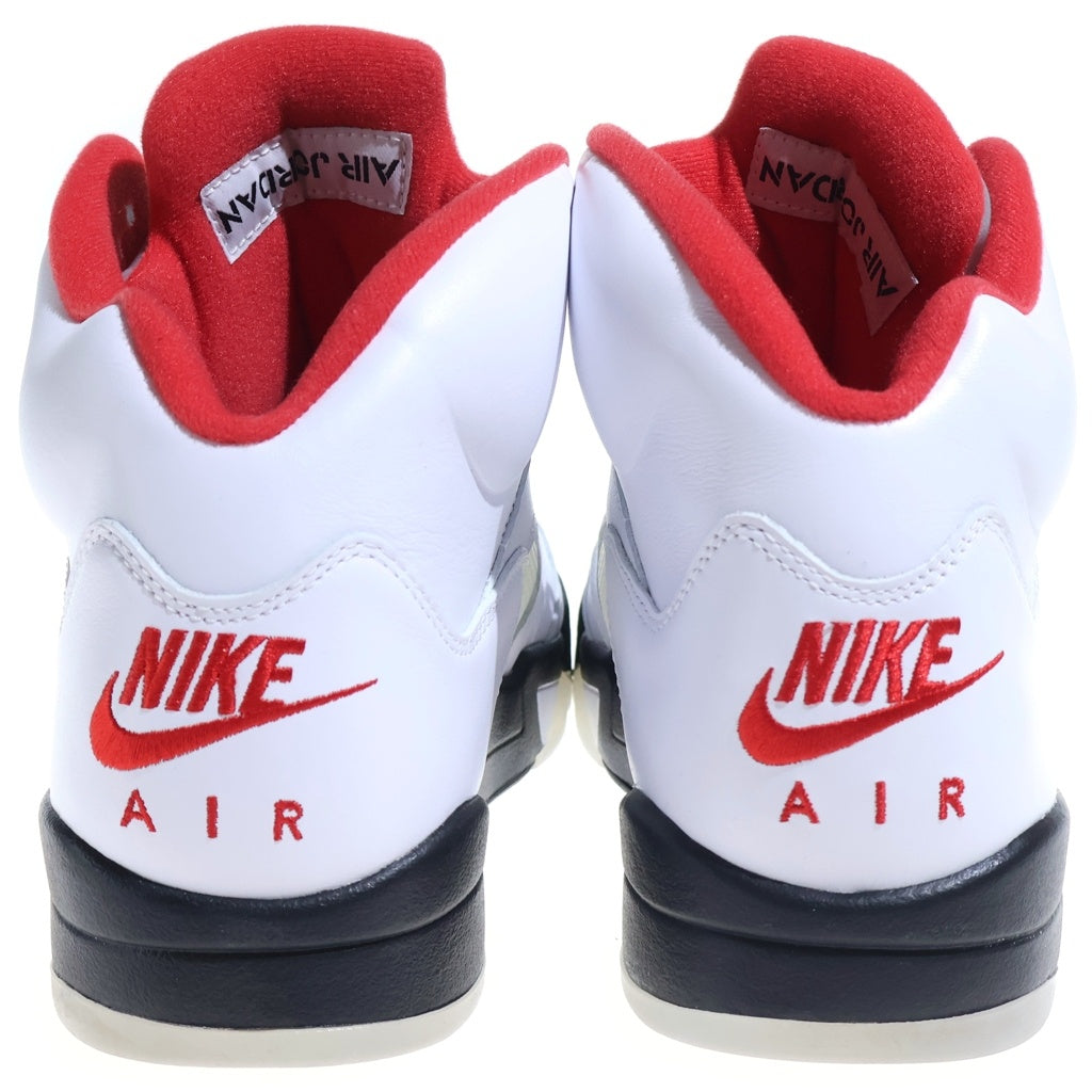 NIKE(ナイキ) AIR JORDAN 5 RETRO FIRE RED エアジョーダン5 ファイアレッド ハイカットスニーカー ホワイト/レッド US10.5/28.5cm DA1911-102