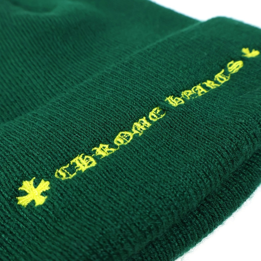 CHROME HEARTS(クロムハーツ) ×MATTY BOY PPO WOOL WATCH CAP マッティボーイ スペック刺繍ニットキャップ ビーニー グリーン