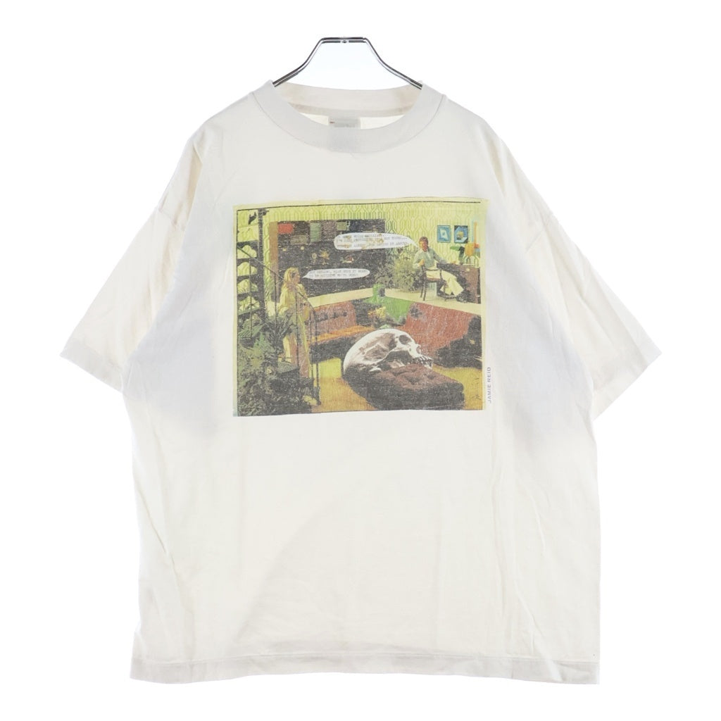 SAINT MICHAEL(セントマイケル) 26SS ×JAMIE REID ジェイミー リード 両面プリント クルーネック 半袖Tシャツ カットソー ホワイト SM-MK8-0000-C05