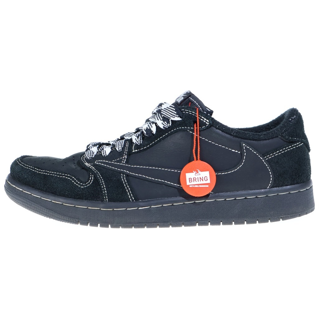 NIKE(ナイキ) ×TRAVIS SCOTT AIR JORDAN 1 LOW OG SP BLACK PHANTOM トラヴィススコット エアジョーダン ブラックファントム ローカットスニーカー ブラック US9/27cm DM7866-001