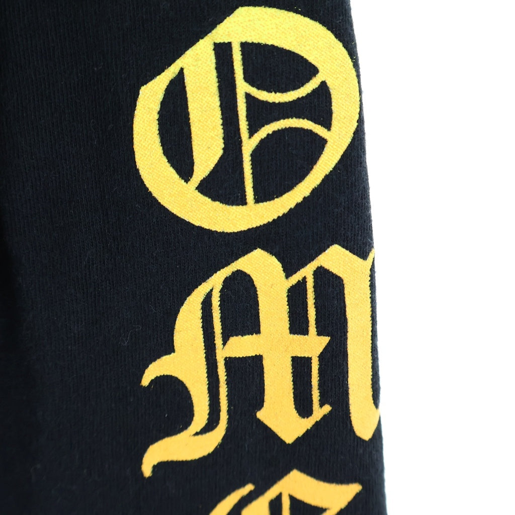 CHROME HEARTS(クロムハーツ) CH L/S NECK LOGO ネックロゴ グラデーション アームプリント 長袖Tシャツ カットソー ブラック/イエロー