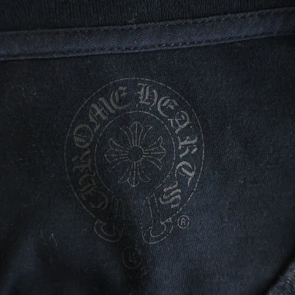 CHROME HEARTS(クロムハーツ) CH L/S NECK LOGO ネックロゴ グラデーション アームプリント 長袖Tシャツ カットソー ブラック/イエロー