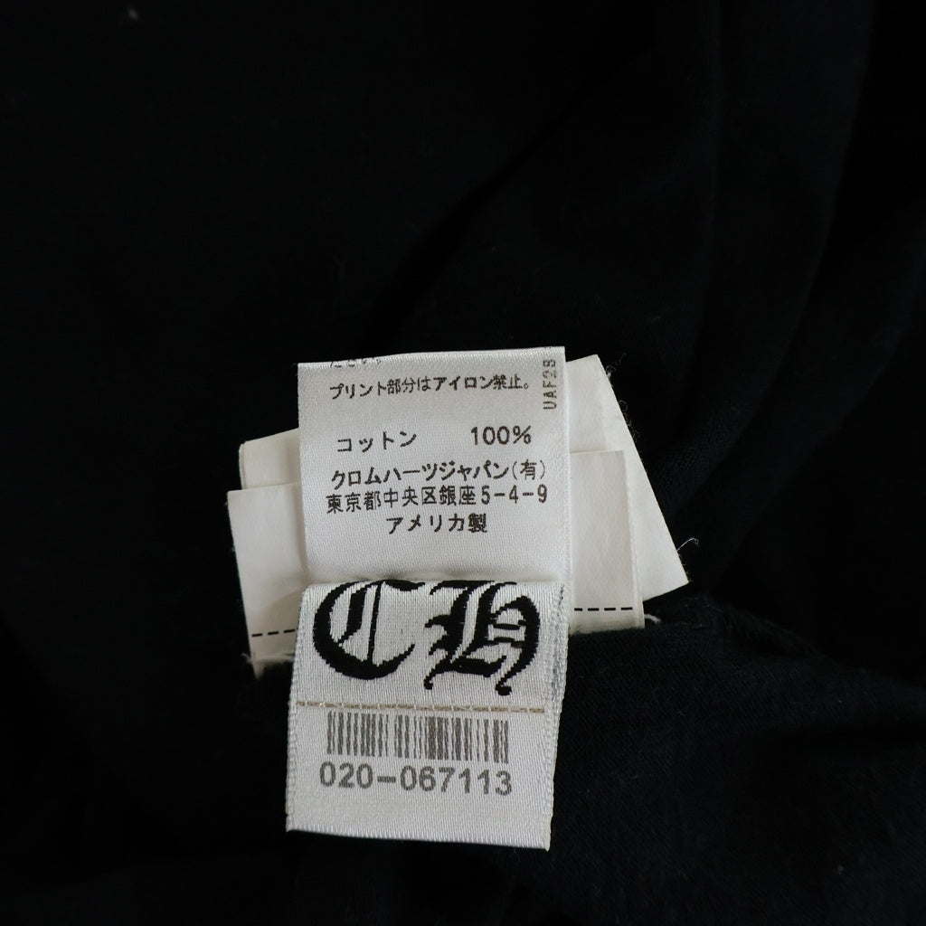CHROME HEARTS(クロムハーツ) CH L/S NECK LOGO ネックロゴ グラデーション アームプリント 長袖Tシャツ カットソー ブラック/イエロー