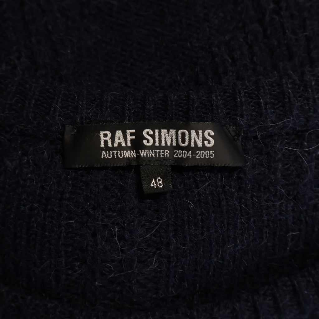 RAF SIMONS(ラフシモンズ) 04AW WAVE期 プルオーバー ニットセーター ネイビー